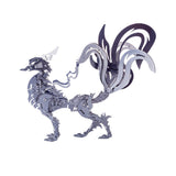 Stirlingkit DIY Stainless Steel 3D Large Nine-tailed Fox Model Kit Assembly Crafts, view 5