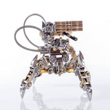 Stirlingkit DIY Stainless Steel 3D Magnetic Chaser Mecha Model Kit without Speaker for Home Decor, view 6