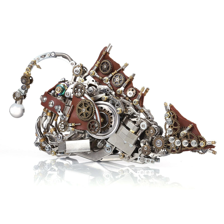 Stirlingkit DIY Steampunk Style Metal Anglerfish Model Kits 1000Pcs+