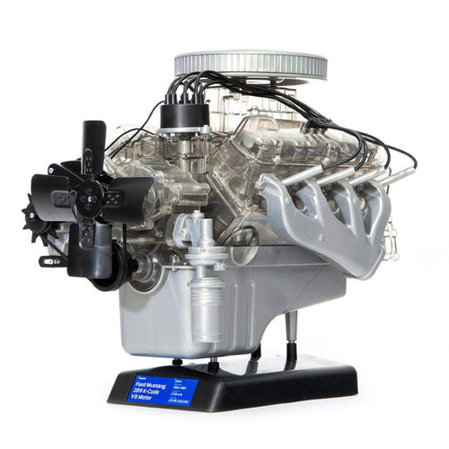 Stirlingkit DIY V8 Engine Model Assembly Visual Motor Model Ford Mustang Mini Simulation Transparent