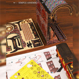 Stirlingkit DIY Victorian Railway Station Book Nook Model Kit 3D Wooden Puzzle, view 3