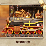 Stirlingkit DIY Victorian Railway Station Book Nook Model Kit 3D Wooden Puzzle, view 4