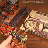 Stirlingkit DIY Victorian Railway Station Book Nook Model Kit 3D Wooden Puzzle, view 6