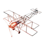 Stirlingkit DIY WWI Biplane Airplane from Copper Wire and Edison LED Circuit Sculpture, view 2