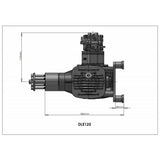 Stirlingkit Dle Engines DLE-120 120cc Electronically Ignited Twin Cylinder Gasoline RC Aircraft Engine with Mufflers for Gas Model Planes, view 5