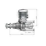 Stirlingkit Dle Engines DLE-35RA 35cc Electronically Ignited Rear Exhaust Gasoline RC Aircraft Engine with Muffler for Gas Model Planes, view 6