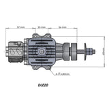 Stirlingkit DLE20 20CC Gas Airplane Engine Single Cylinder Two Stroke Aircraft Engine for RC Model Planes, view 5