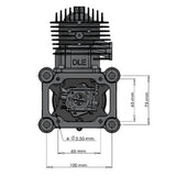 Stirlingkit DLE85 85CC Gasoline Engine Single-cylinder Two Stroke Aircraft Engine for RC Model Planes, view 3