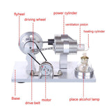 Stirlingkit Double Cyclinder Stirling Engine Generator Model Science Experiment Steam Toy, view 3