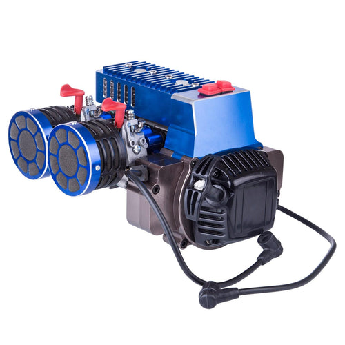 Stirlingkit Double-cylinder 60cc Inline Gasoline Engine for 1/5 RC Car HPI BAJA LOSI 5T