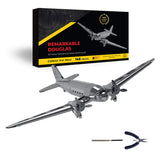 Stirlingkit Douglas DC-3 3D Metal Model Kit – DIY Aviation Airplane for Collectors & Desktop Display (146PCS), view 5