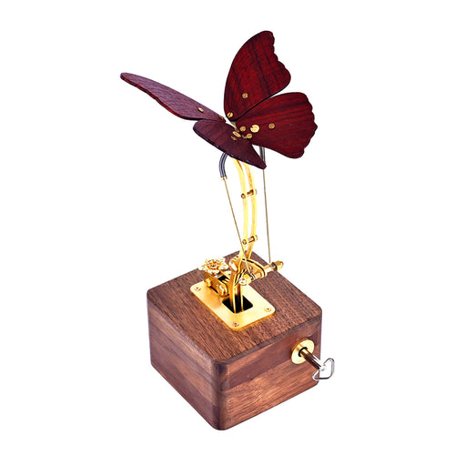 Stirlingkit DreamDancer Steampunk Butterfly Wooden Model Kits Showpiece - Gift for Musician