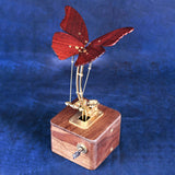 Stirlingkit DreamDancer Steampunk Butterfly Wooden Model Kits Showpiece - Gift for Musician, view 2