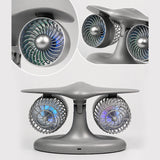 Stirlingkit Dual Turbofan Jet Engine Desk Fan for Aviation Fans & Desk Setup, view 3