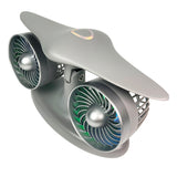 Stirlingkit Dual Turbofan Jet Engine Desk Fan for Aviation Fans & Desk Setup, view 4