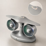 Stirlingkit Dual Turbofan Jet Engine Desk Fan for Aviation Fans & Desk Setup, view 5