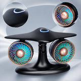 Stirlingkit Dual Turbofan Jet Engine Desk Fan for Aviation Fans & Desk Setup, view 6