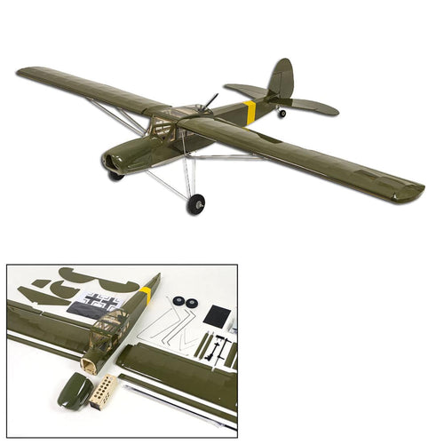 Stirlingkit DW HOBBY Fi156 Army Green 1/9 1600mm Wingspan ARF RC Airplane Balsa Wood Airplane