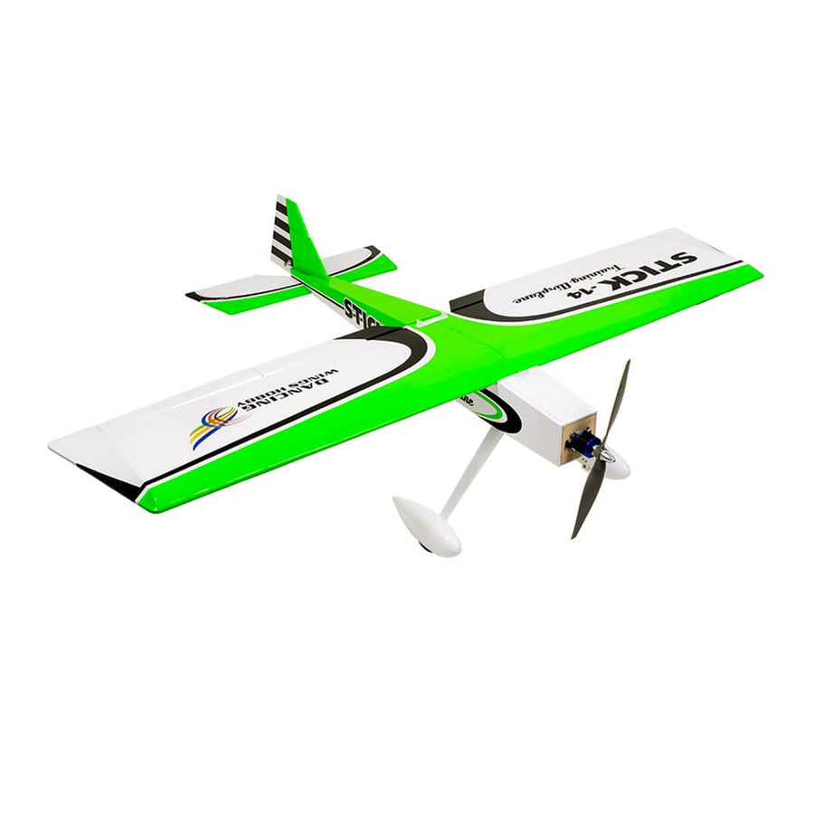 Stirlingkit DWHOBBY STICK TCG1404 14 Electric 1400mm Wingspan Airplane Balsa Wood Aircraft with Electronic Equipments for Trainer ARF- Green
