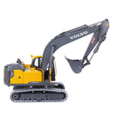 Stirlingkit E111-003 1/14 2.4G Remote Control Hydraulic Excavator Engineering Construction Vehicle Model Toy - RTR Version Yellow, view 2