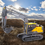 Stirlingkit E111-003 1/14 2.4G Remote Control Hydraulic Excavator Engineering Construction Vehicle Model Toy - RTR Version Yellow, view 6