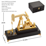 Stirlingkit Electric Powered Metal Oil Well Mechanical Pumpjack Model, view 4