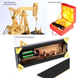 Stirlingkit Electric Powered Metal Oil Well Mechanical Pumpjack Model, view 5