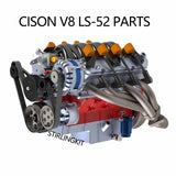 Stirlingkit Engine Parts for CISON V8 LS-52 Engine Model Kits, view 2
