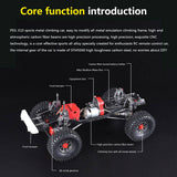 Stirlingkit ENJOMOR 1/10  Metal RC Car Frame 4WD Off-road Climbing Car without Car Shell, view 2