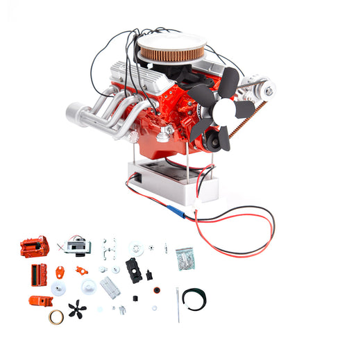 Stirlingkit ENJOMOR 1/6 Scale Big Block V8 Engine Kits That Works Fully 3D Printed