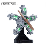 Stirlingkit ENJOMOR 3D Printed Radial Engine Model Building Kits LED Aviation Gift 100+PCS, view 2