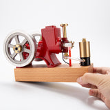 Stirlingkit ENJOMOR 6cc Antique Red Hit and Miss Gas Engine Working Model, view 6