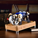 Stirlingkit ENJOMOR Alpha Type Stirling Engine Twin-Cylinder Twin-Piston EC Engine Model, view 3