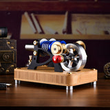 Stirlingkit ENJOMOR Alpha Type Stirling Engine Twin-Cylinder Twin-Piston EC Engine Model, view 6