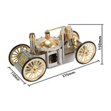 Stirlingkit ENJOMOR Antique Live Steam-Powered Car Model Golden Christmas, view 4