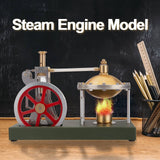 Stirlingkit ENJOMOR Assembly Vertical Hero's Steam Engine Model with Boiler DIY KIT, view 2