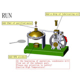 Stirlingkit ENJOMOR Assembly Vertical Hero's Steam Engine Model with Boiler DIY KIT, view 4