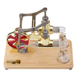 Stirlingkit ENJOMOR Balance Two Cylinder Stirling Engine with LED Light Bulb, view 5