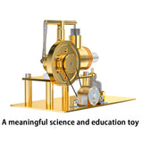 Stirlingkit ENJOMOR DIY Hot Air Stirling Engine Model Building Kits Golden, view 3