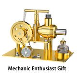 Stirlingkit ENJOMOR DIY Hot Air Stirling Engine Model Building Kits Golden, view 4