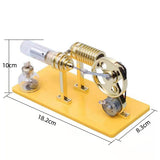 Stirlingkit ENJOMOR DIY Your Gamma LED Sterling Engine Generator Model KIT, view 4