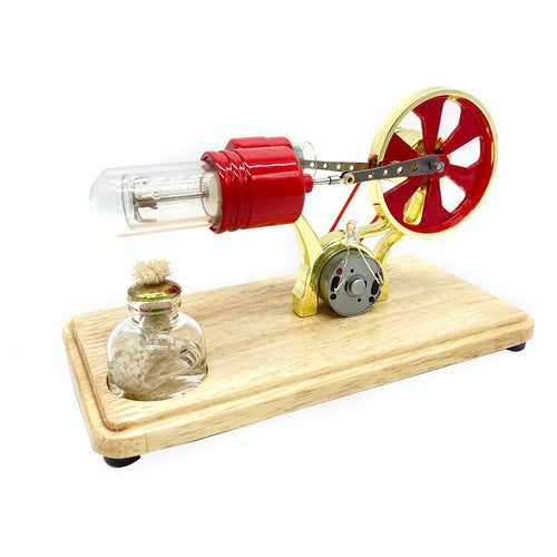 Stirlingkit ENJOMOR Gamma Hot Air Stirling Engine Generator Movement is Everthing