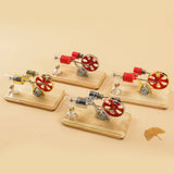 Stirlingkit ENJOMOR Gamma Hot Air Stirling Engine Generator Movement is Everthing, view 3