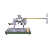 Stirlingkit ENJOMOR Gamma Hot Air Stirling Engine Helicopter with Base DIY Model Kit Stem, view 5