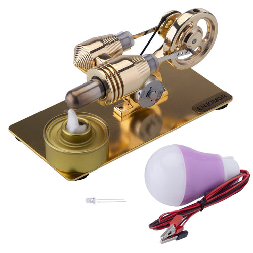 Stirlingkit ENJOMOR Gamma Hot Air Stirling Engine Movement is Everything