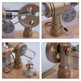 Stirlingkit ENJOMOR Gamma LED Hot Air Stirling Engine Model, view 3