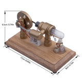Stirlingkit ENJOMOR Gamma LED Hot Air Stirling Engine Model, view 6