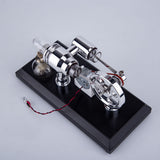 Stirlingkit ENJOMOR Gamma Stirling Engine Single Cylinder Sterling Engine Generator, view 3