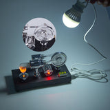 Stirlingkit Enjomor Gamma Type Hot Air Stirling Engines with Light and Voltmeter, view 5
