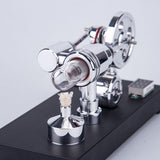 Stirlingkit Enjomor Gamma Type Hot Air Stirling Engines with Light and Voltmeter, view 6